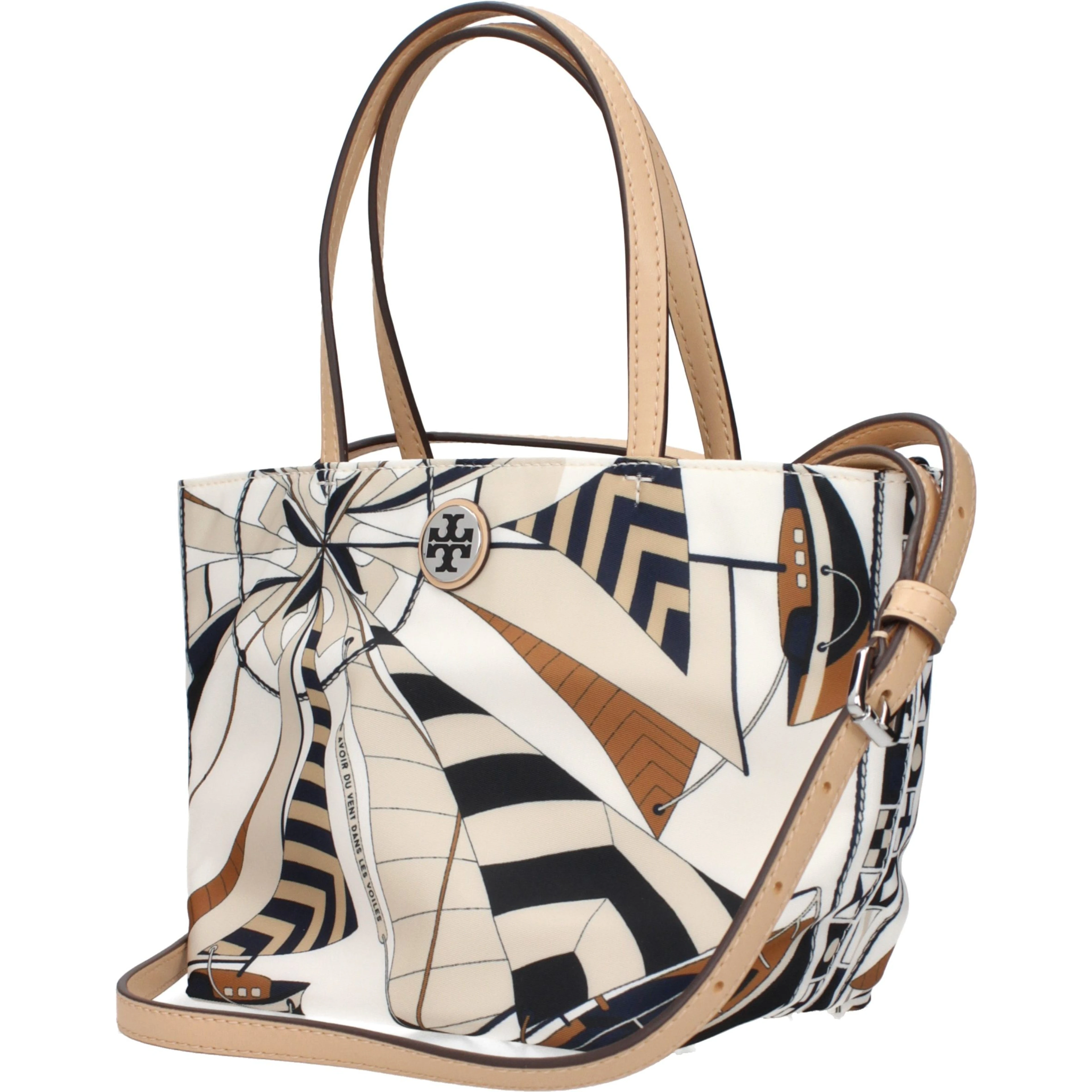 Beige Nylon Handbag