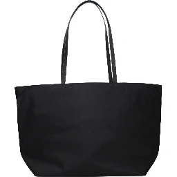 Black Fabric Shoulder Bag
