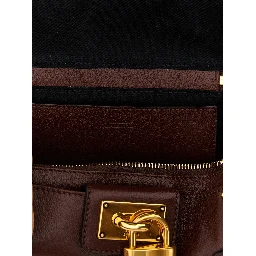 Brown Buffalo Leather Shoulder Bag