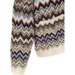 Multicolor Viscose Cardigan