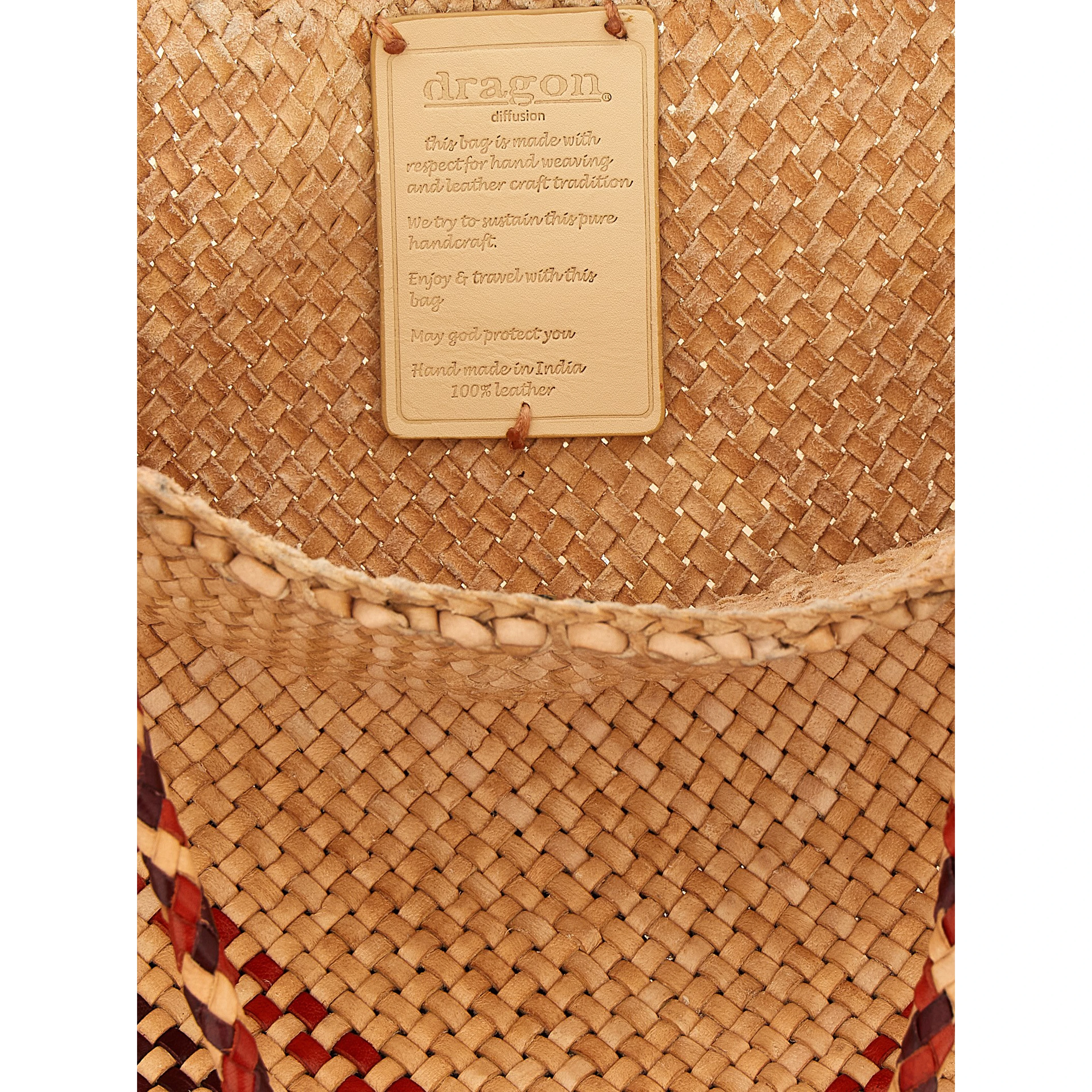 Multicolor Calfskin Tote Bag