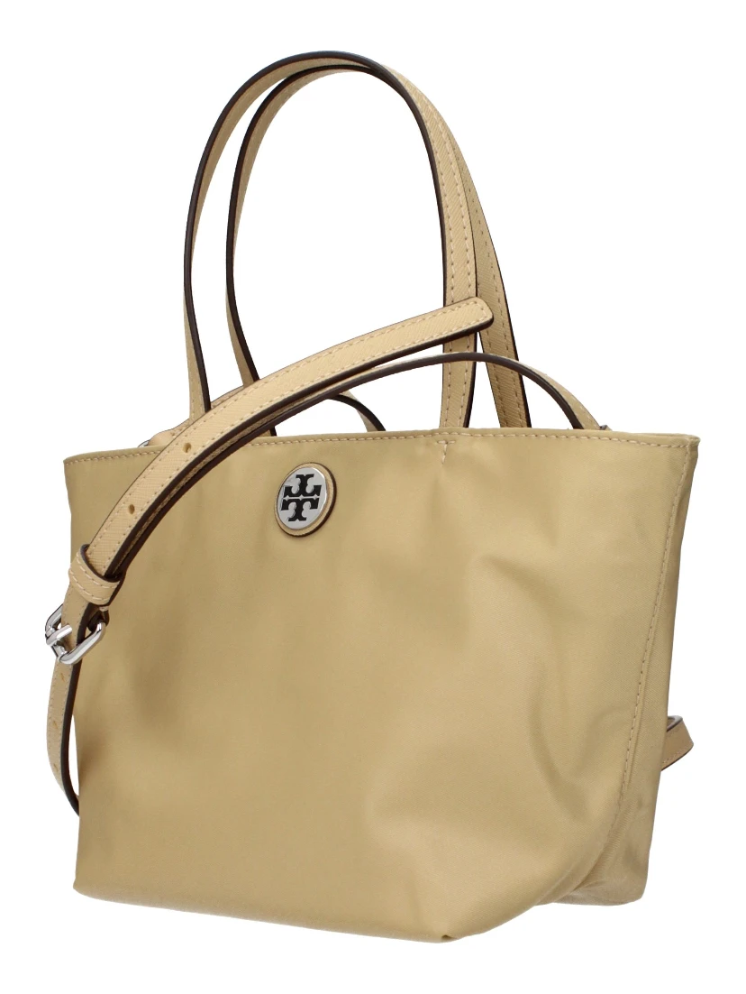 Beige Nylon Handbag