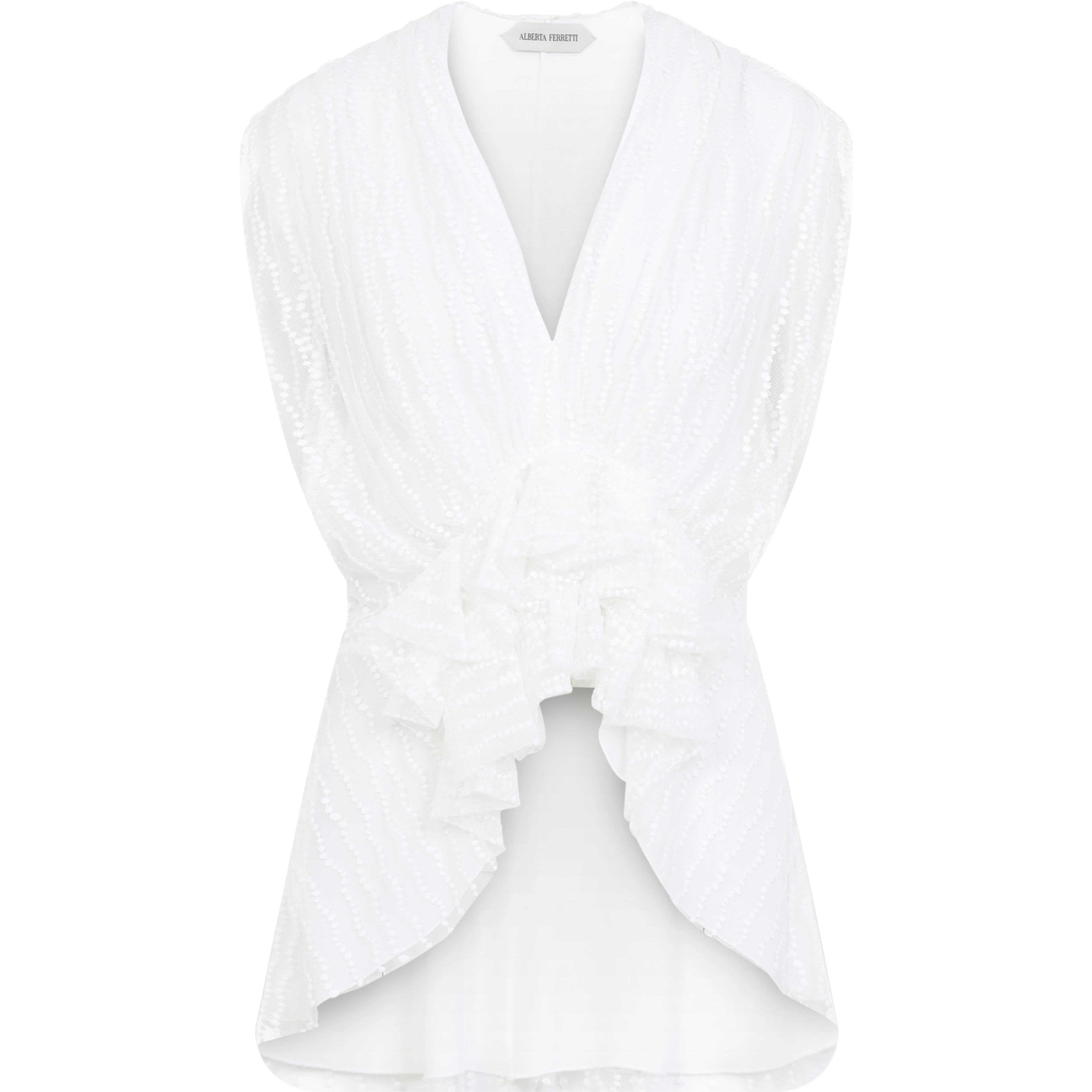 Alberta Ferretti Tulle Top
