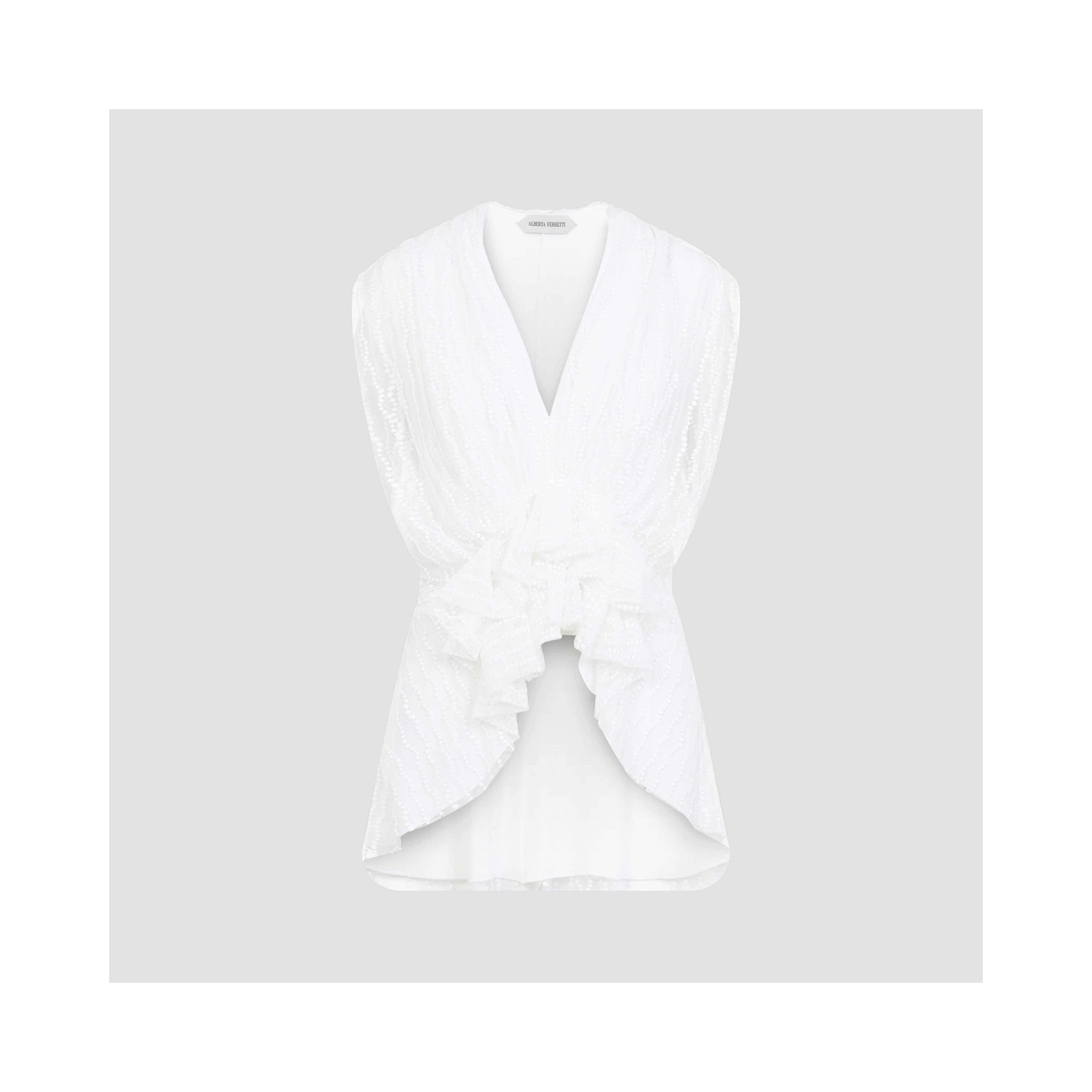 Alberta Ferretti Tulle Top