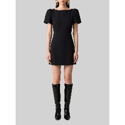 Double crepe mini dress