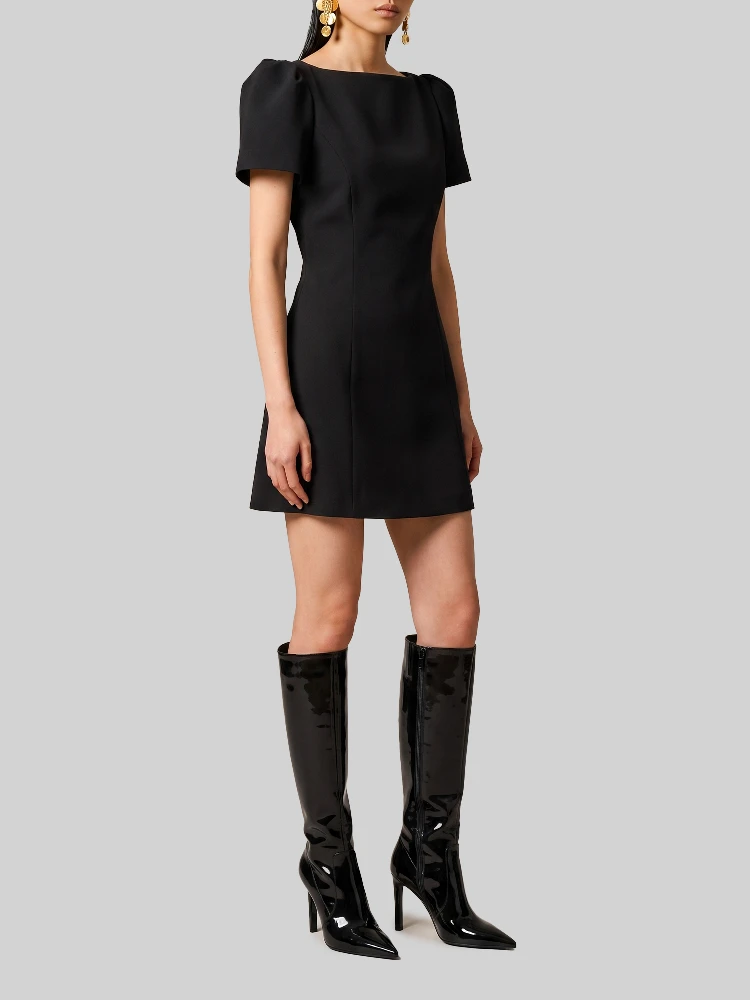 Double crepe mini dress alternative