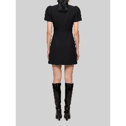 Double crepe mini dress