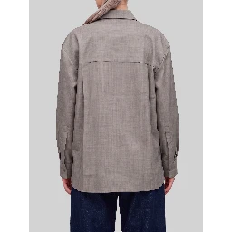 Oana shirt in light taupe melange