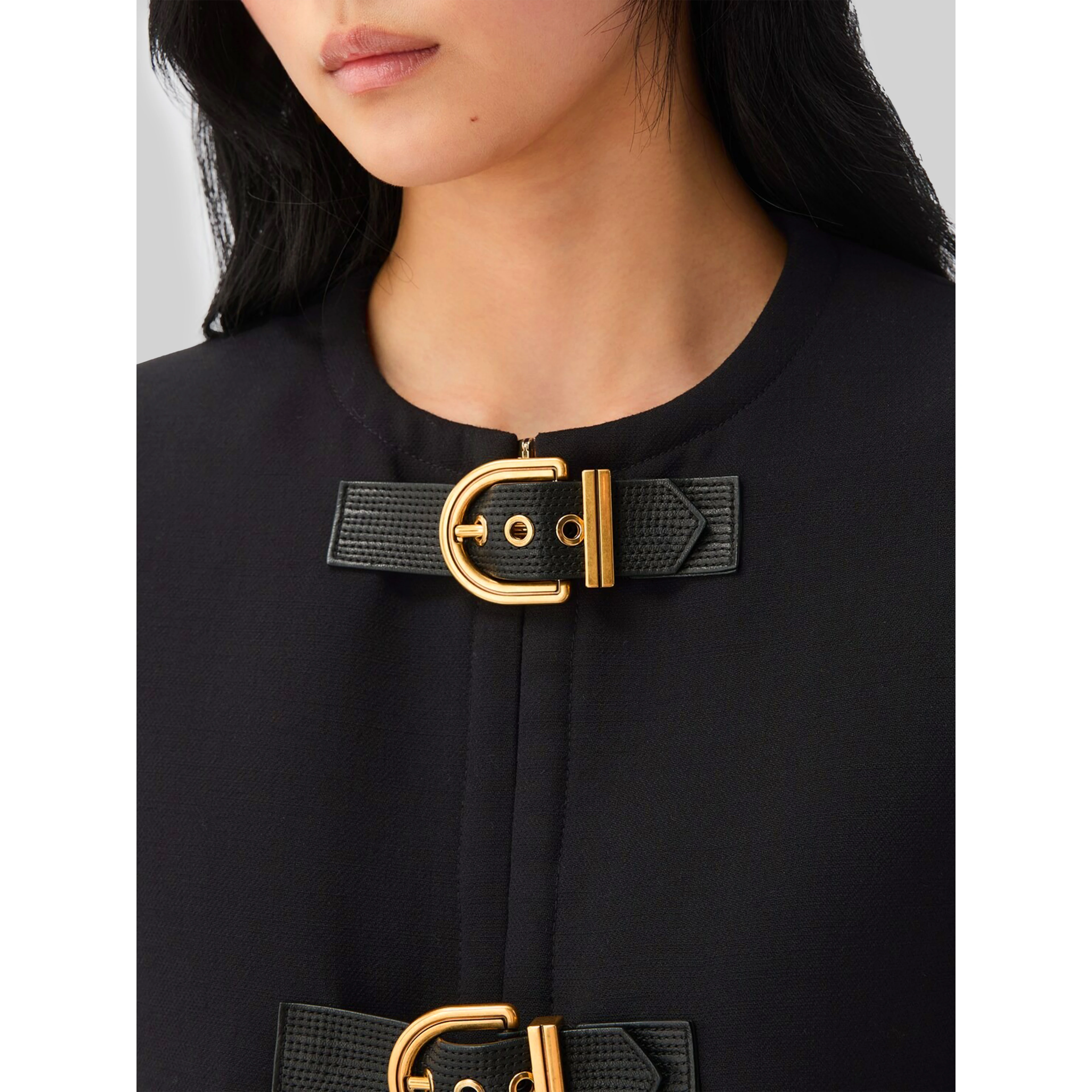 Crop natté wool jacket