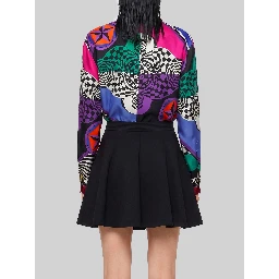 Printed silk twill shirt