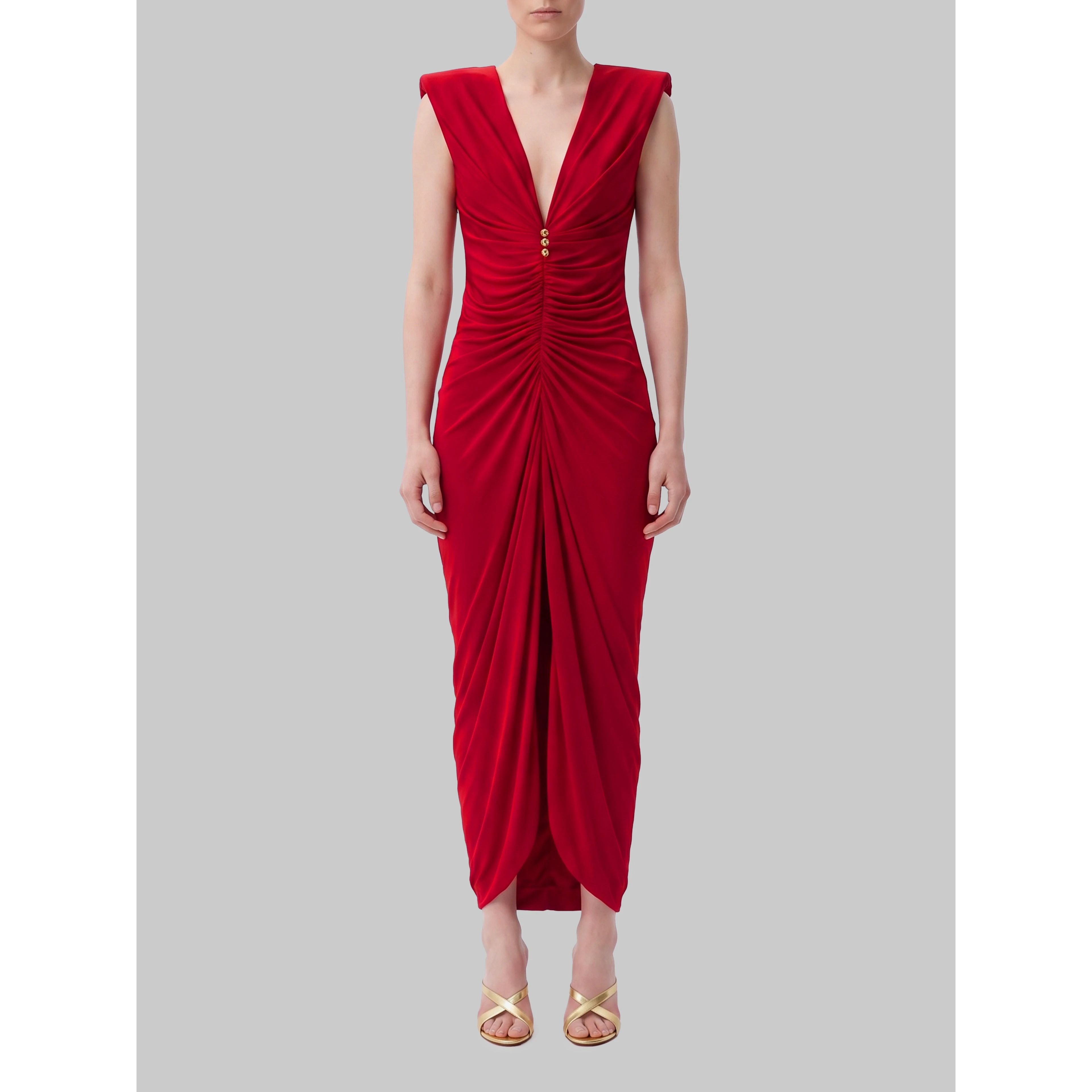 Viscose jersey evening dress