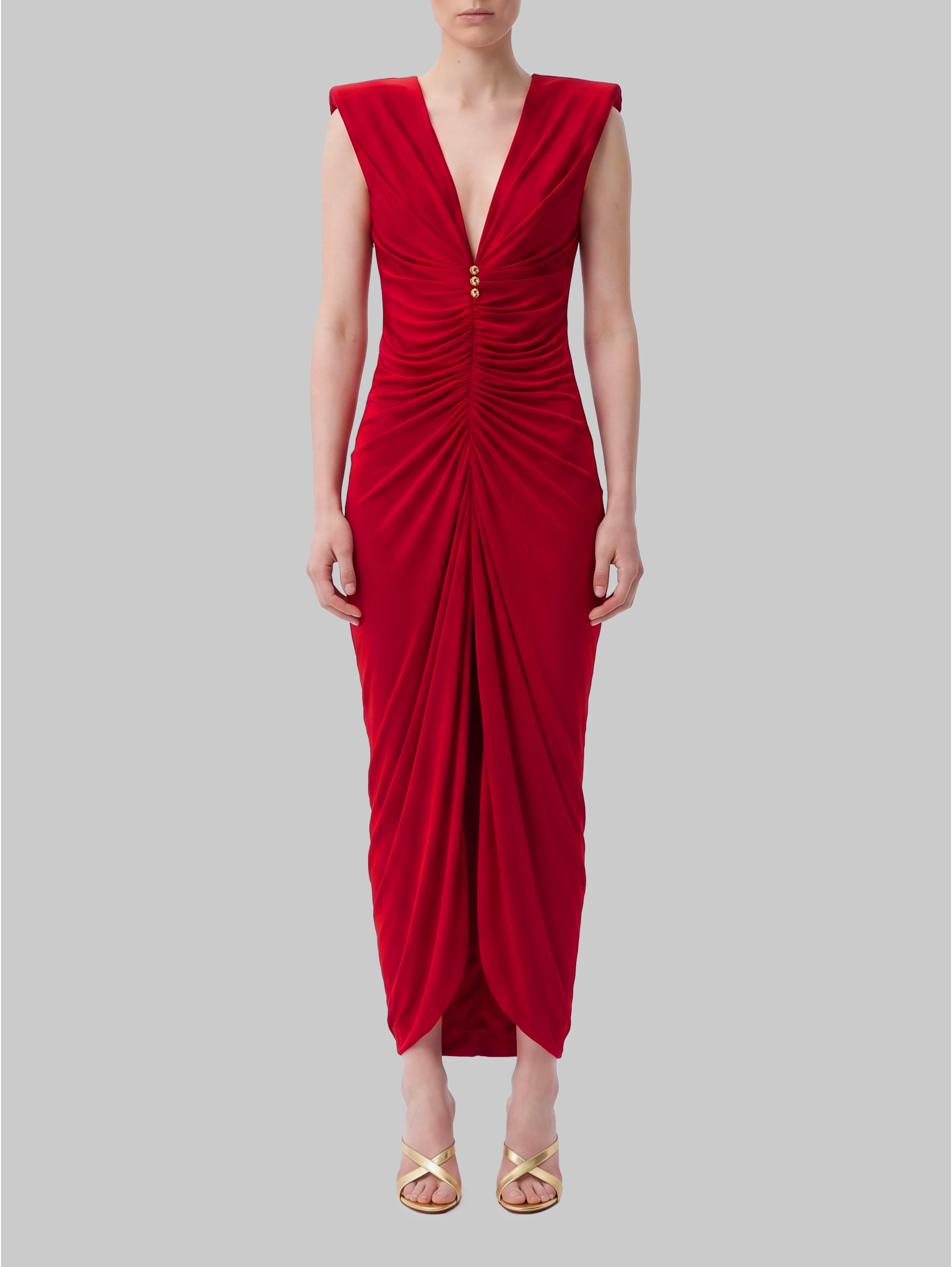 Viscose jersey evening dress
