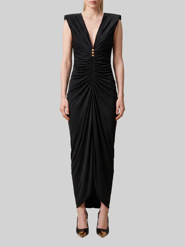 Viscose jersey evening dress