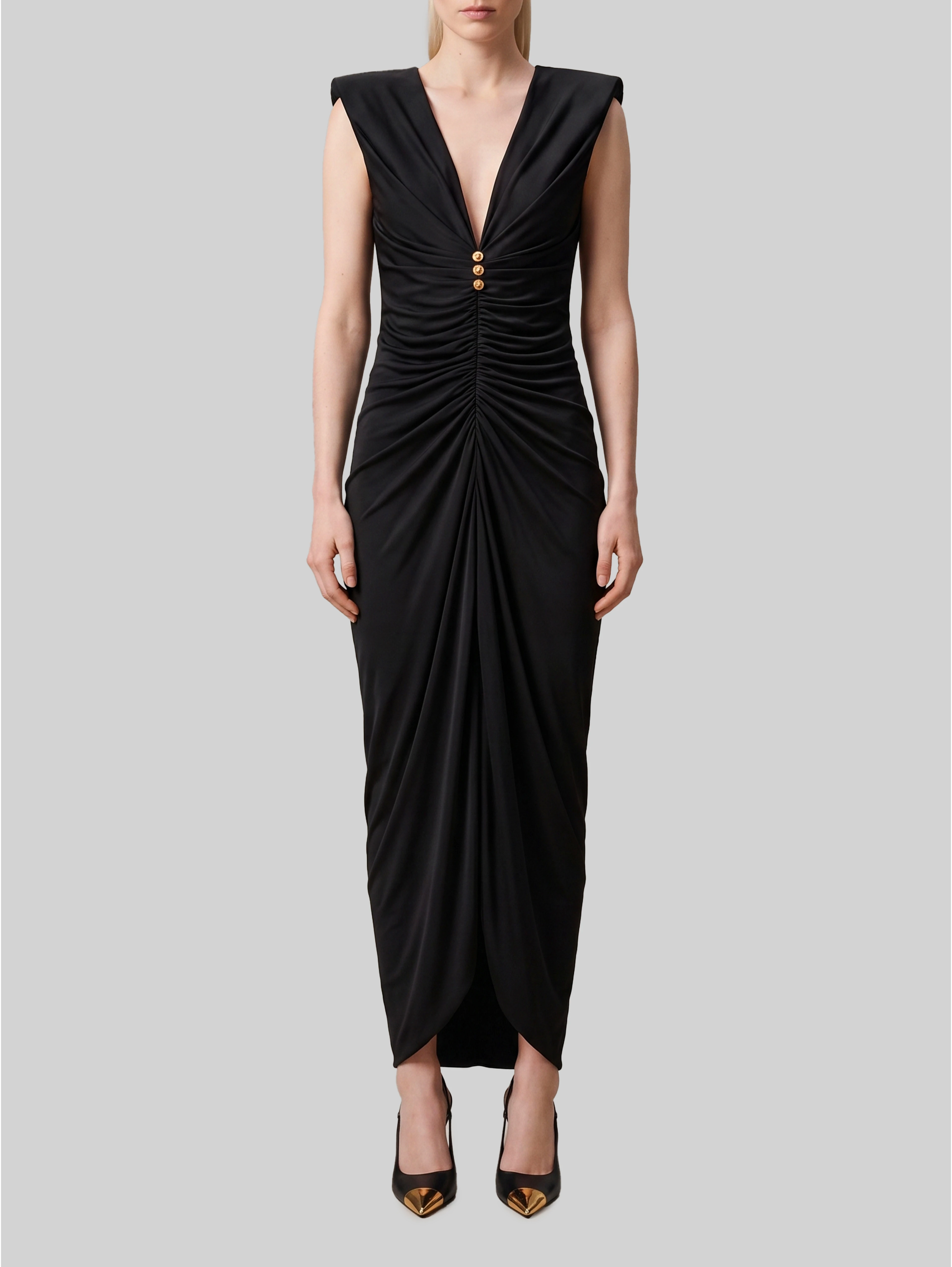 Viscose jersey evening dress