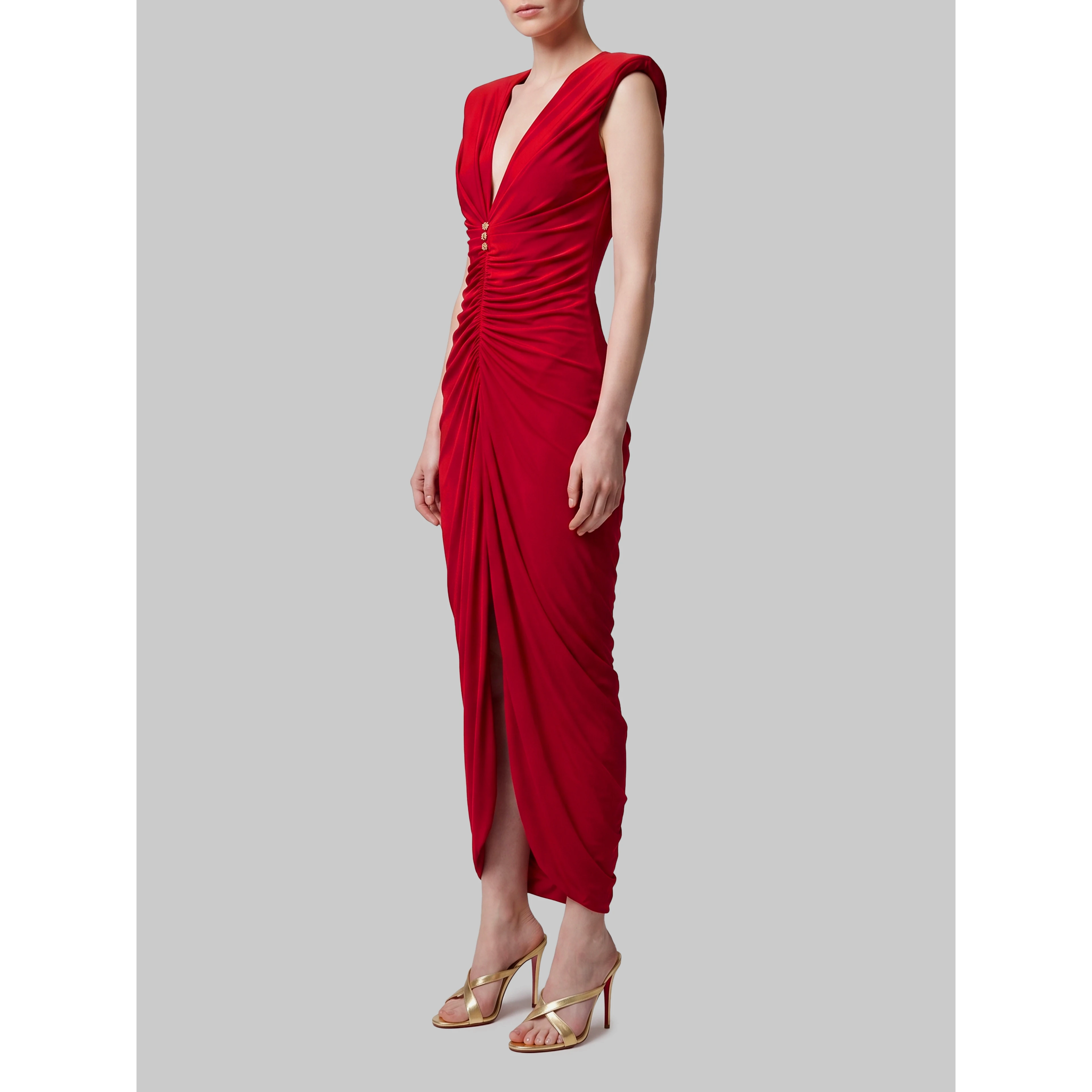 Viscose jersey evening dress