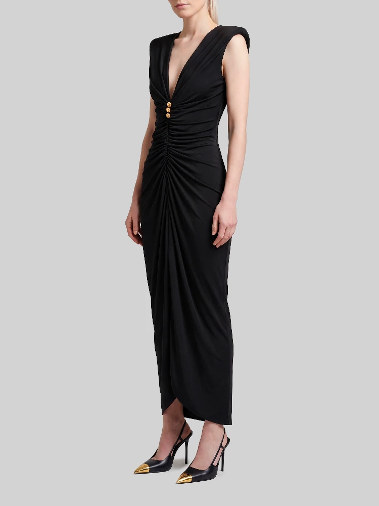 Viscose jersey evening dress alternative