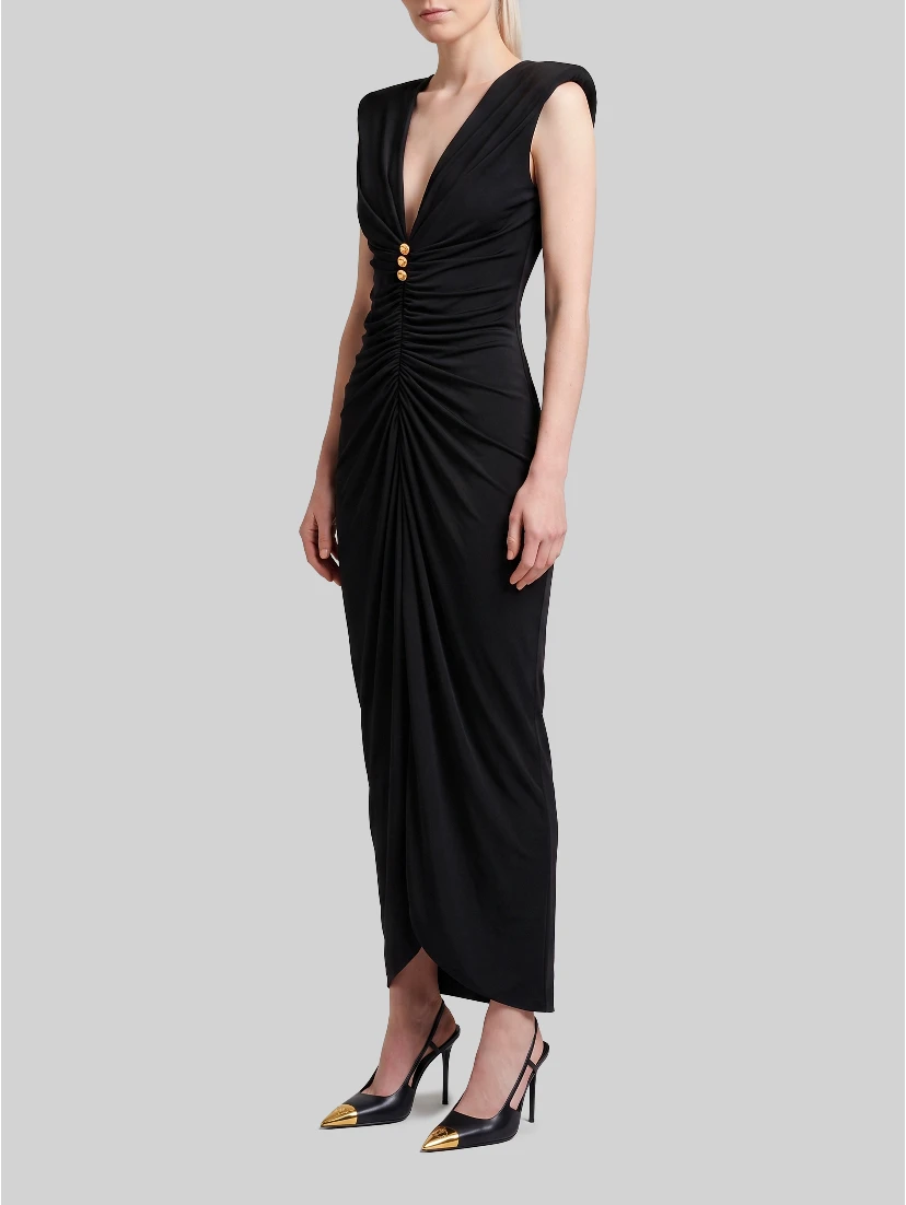 Viscose jersey evening dress