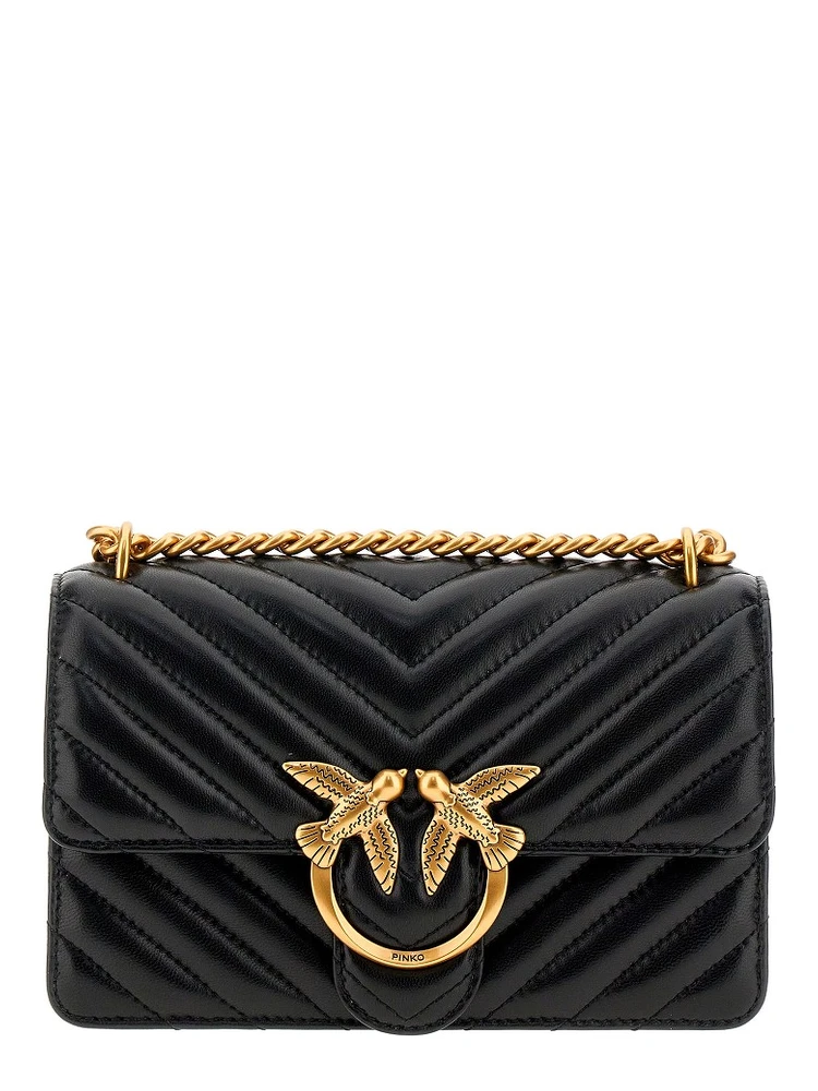Chevron leather Mini Love One bag
