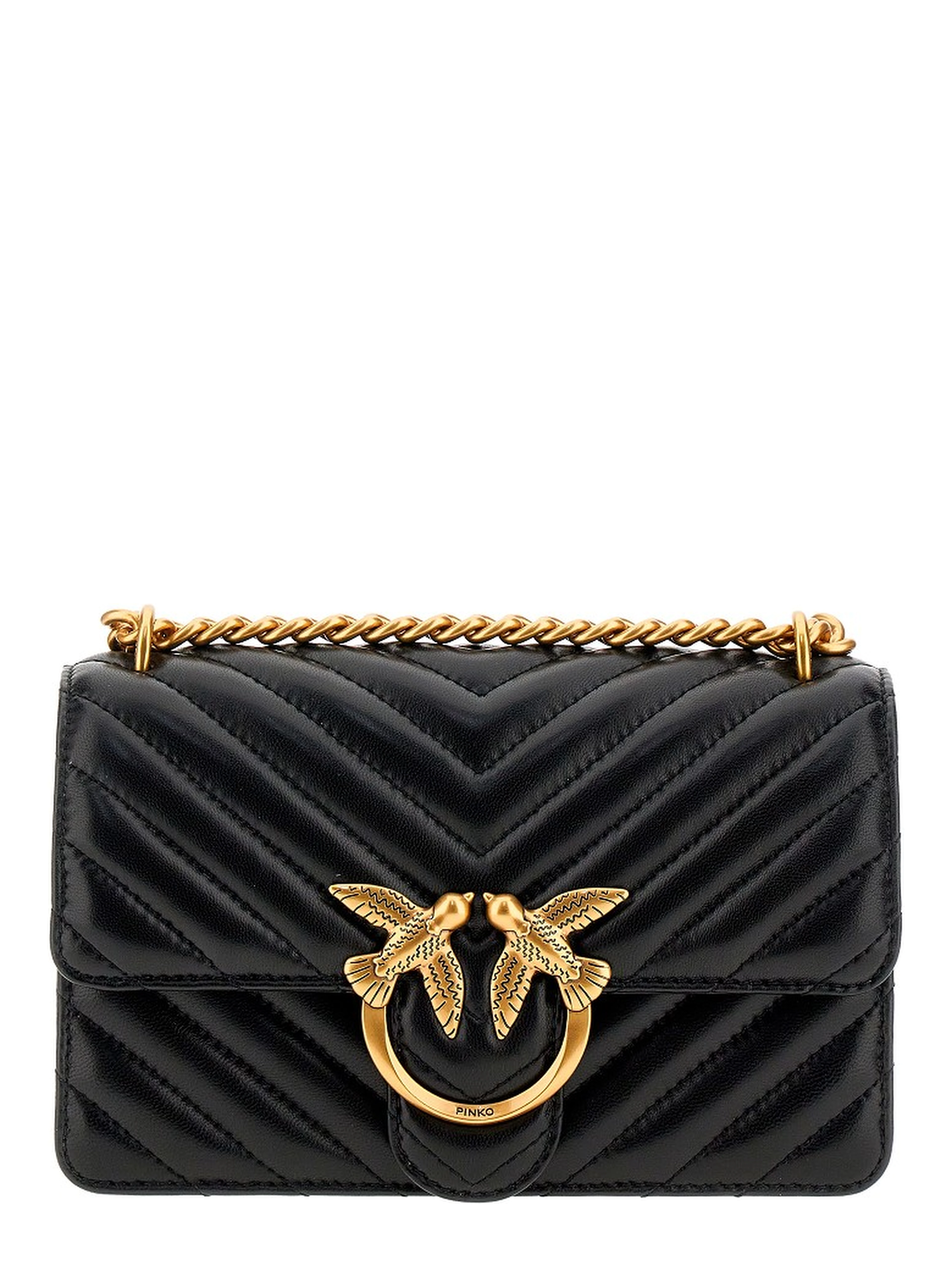 Chevron leather Mini Love One bag