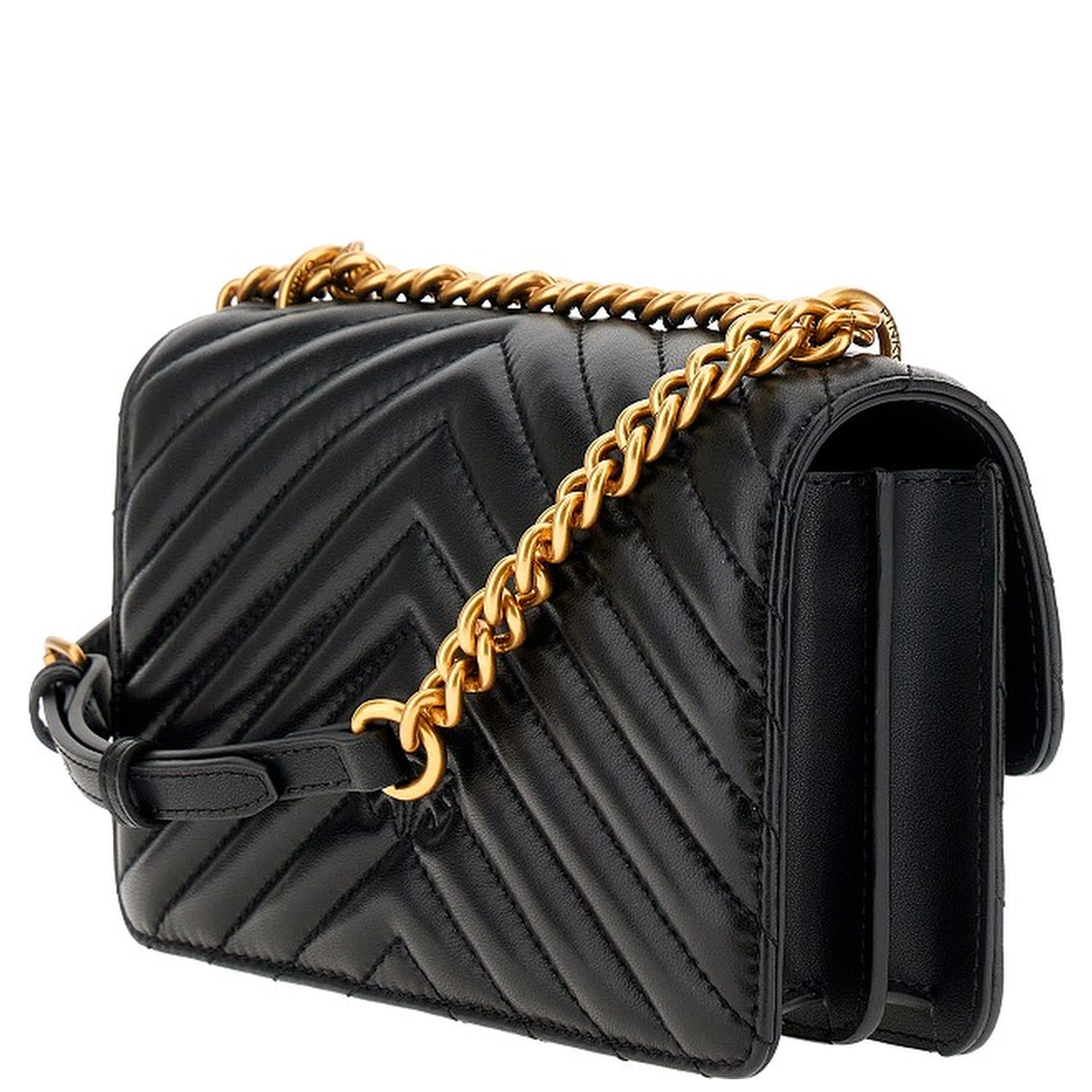 Chevron leather Mini Love One bag