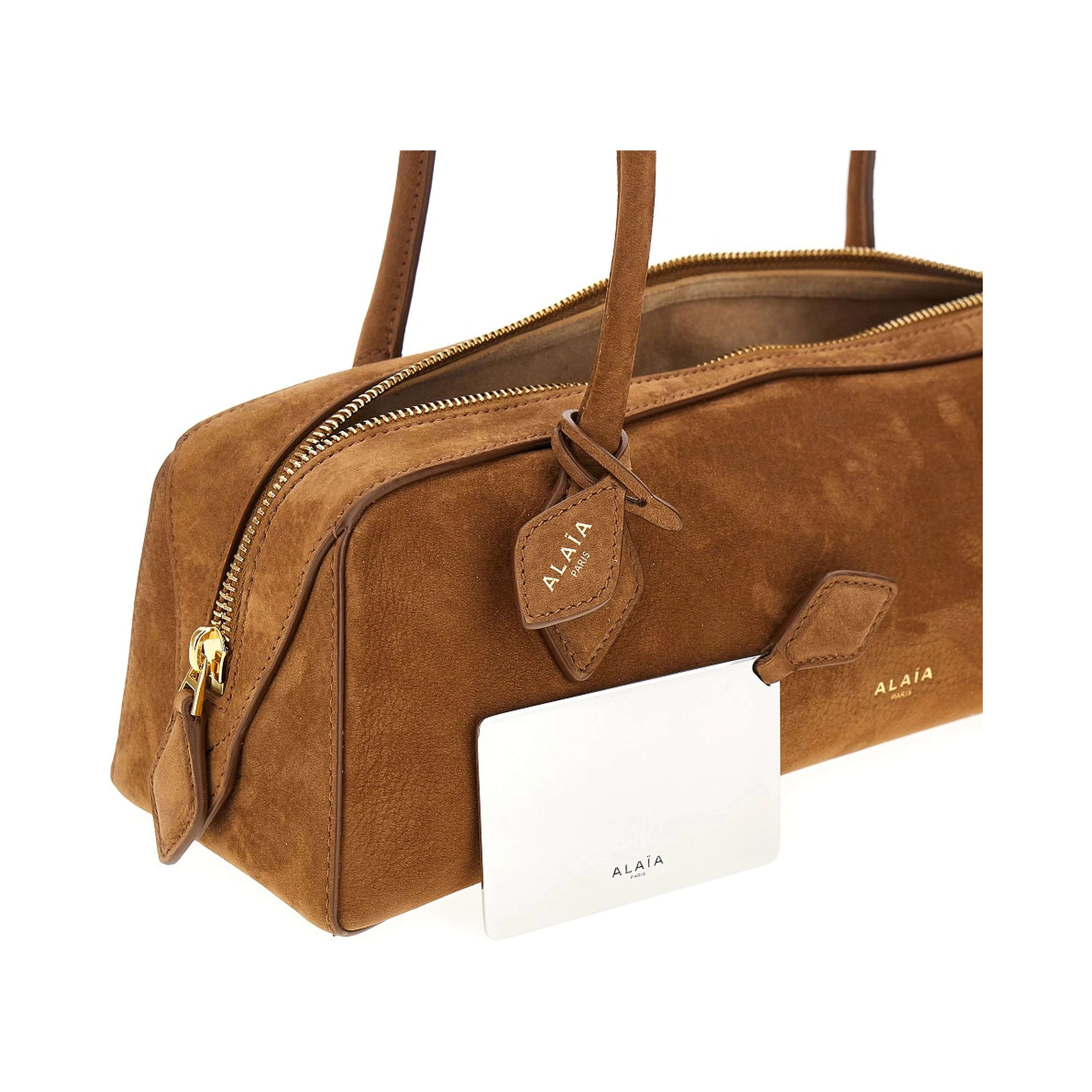 Nubuck leather medium 'Le Teckel' bag