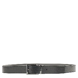 Grained leather belt