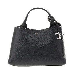 Grain leather micro shopping bag