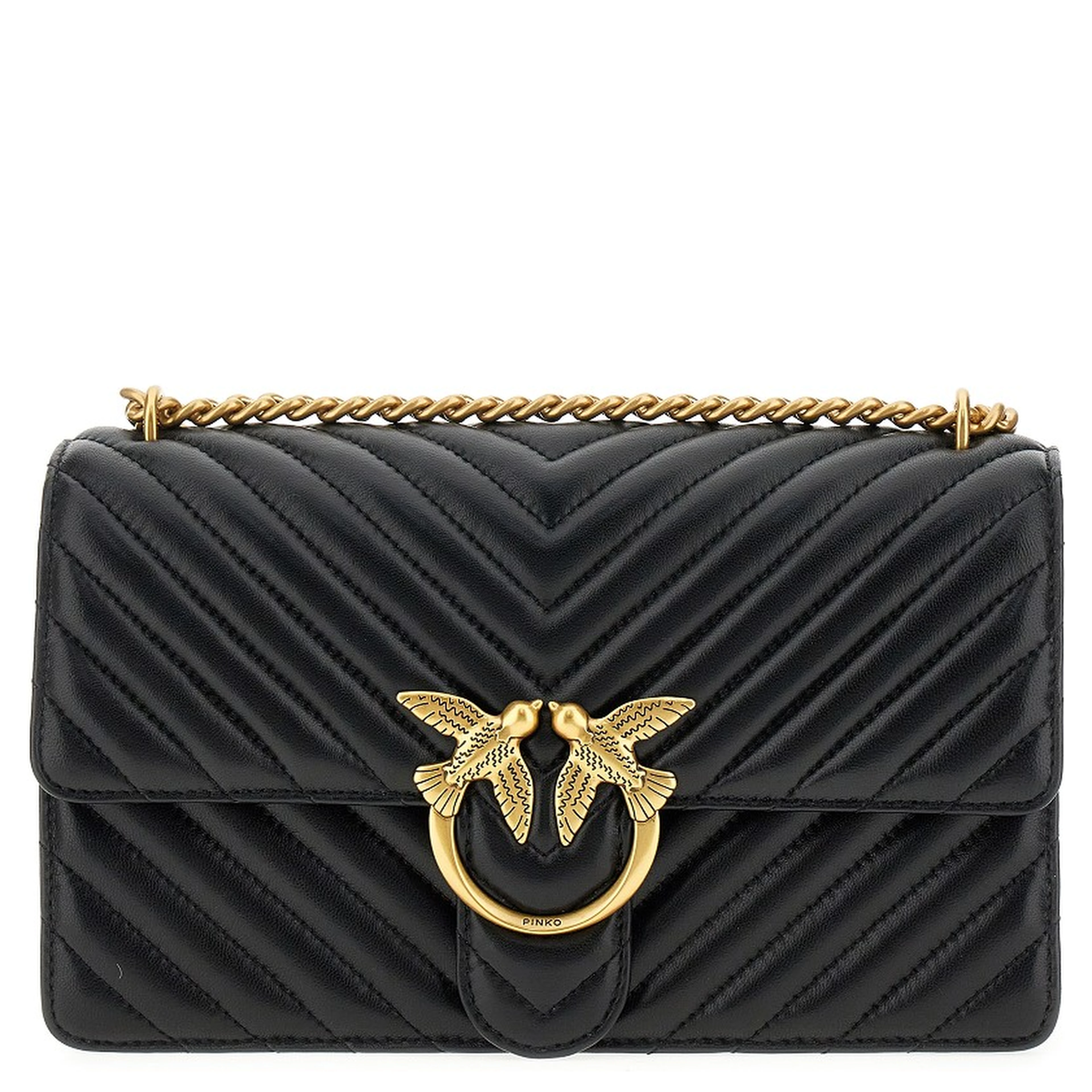 Chevron leather 'Love One Classic' bag