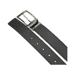 Grained leather belt