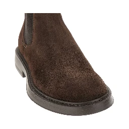 Suede leather Chelsea boots
