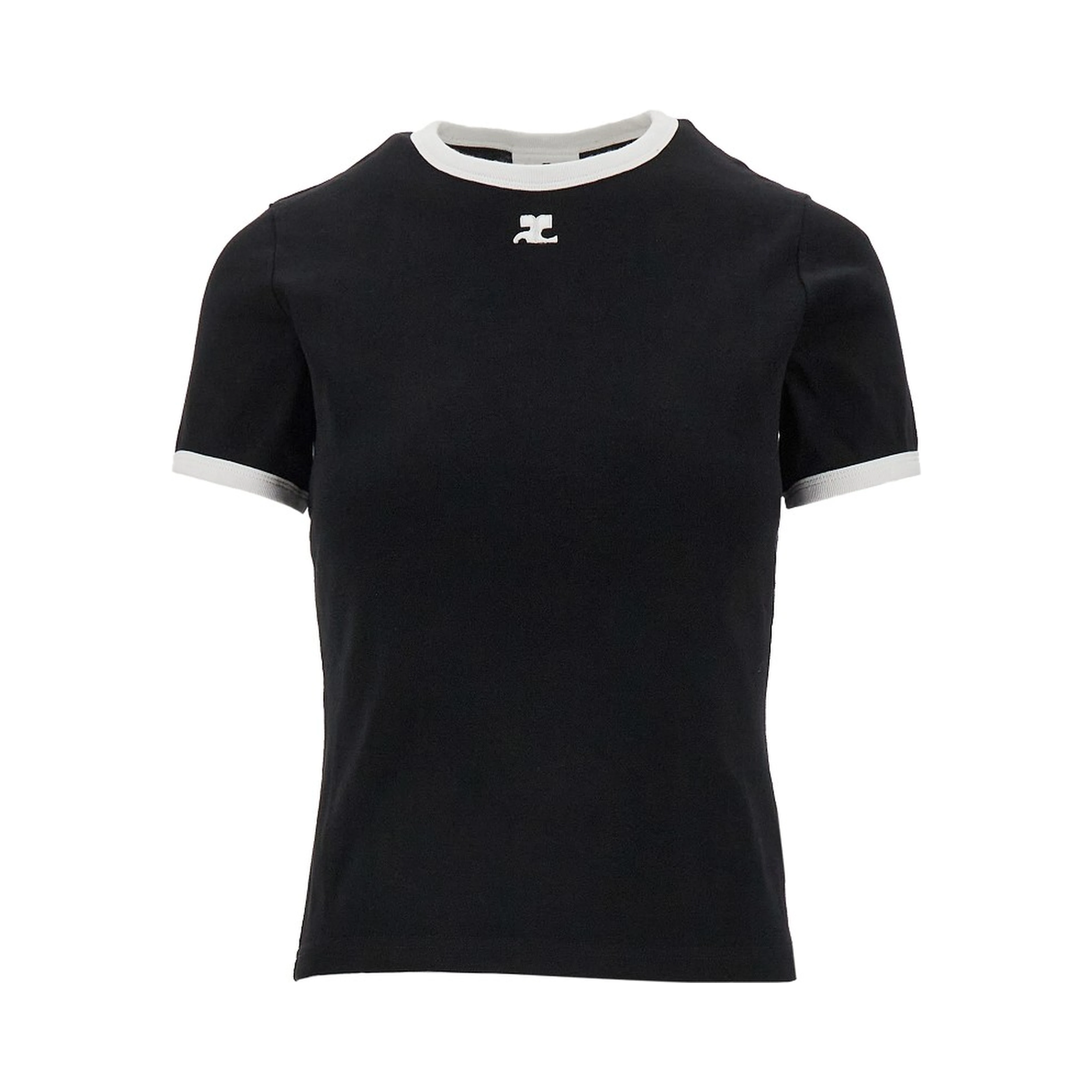 Cotton T-shirt with contrasting trims