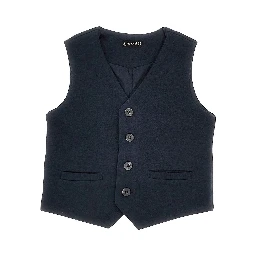 Cotton-blend jersey vest