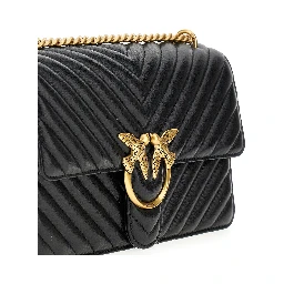 Chevron leather 'Love One Classic' bag
