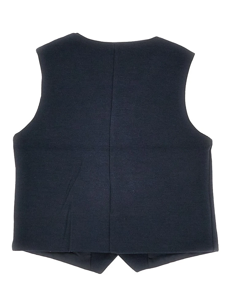 Cotton-blend jersey vest alternative