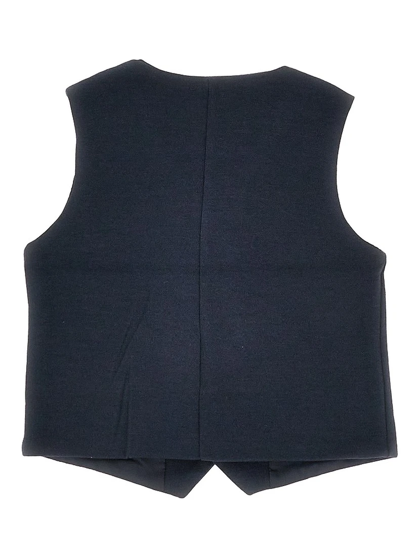 Cotton-blend jersey vest