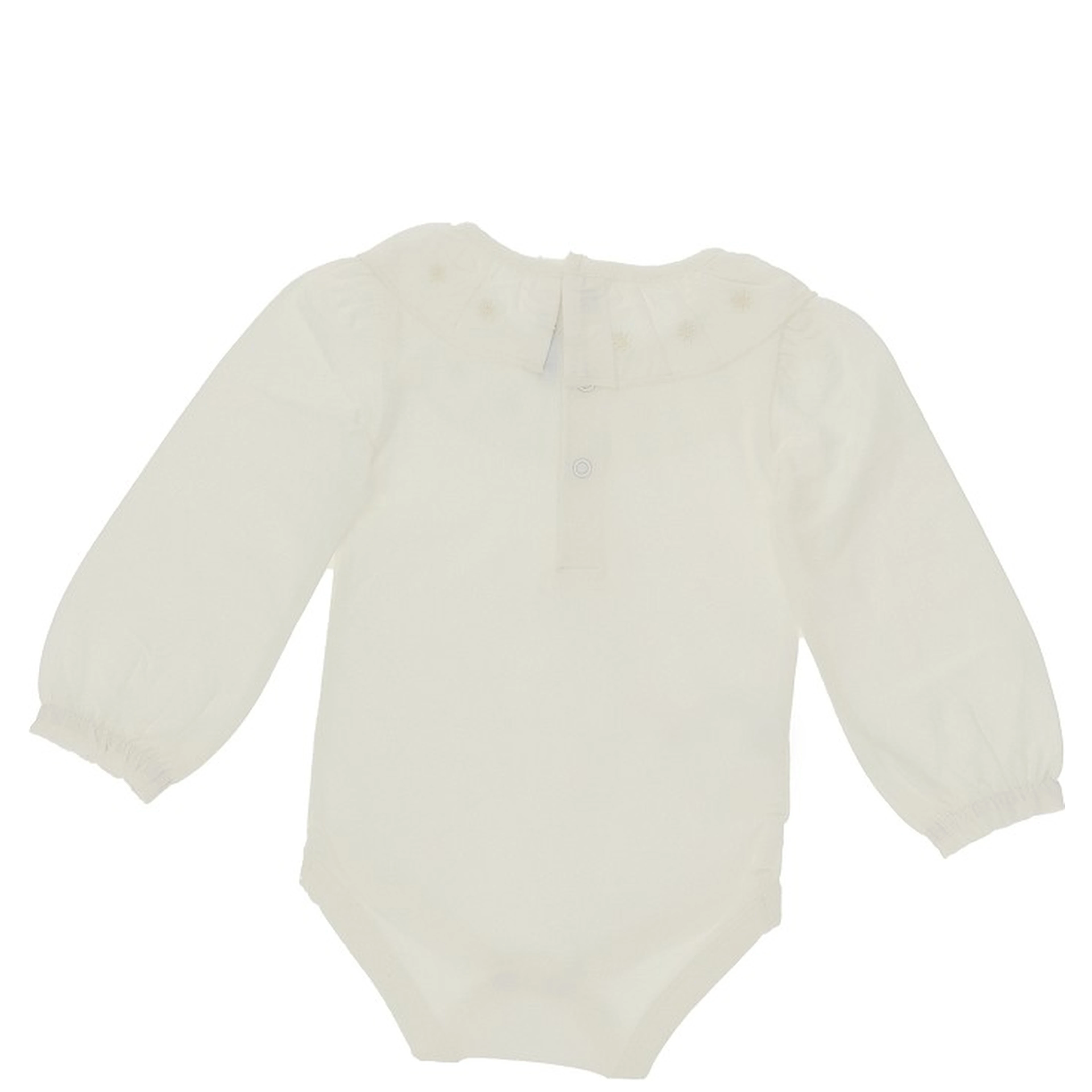 Bodysuit with embroidered collar