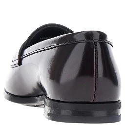 'Natalie' fumé polished leather loafers