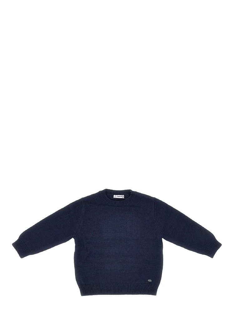 Cotton and wool-blend knitted sweater