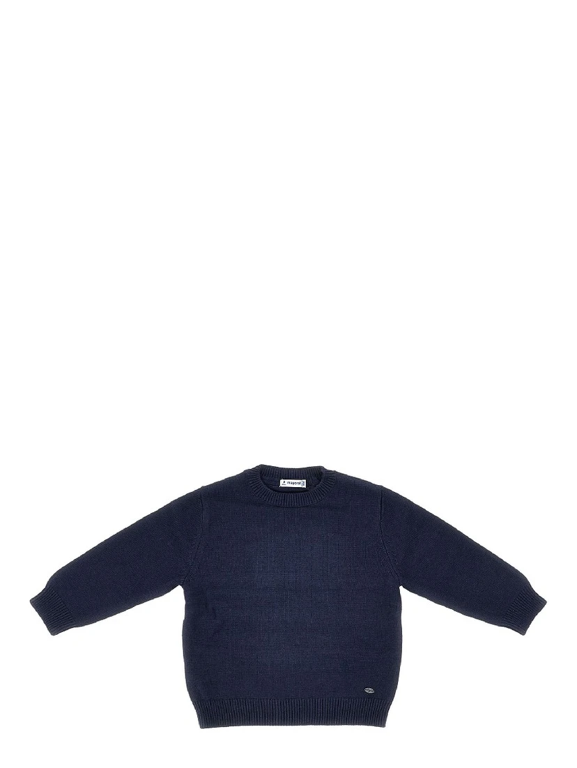 Cotton and wool-blend knitted sweater