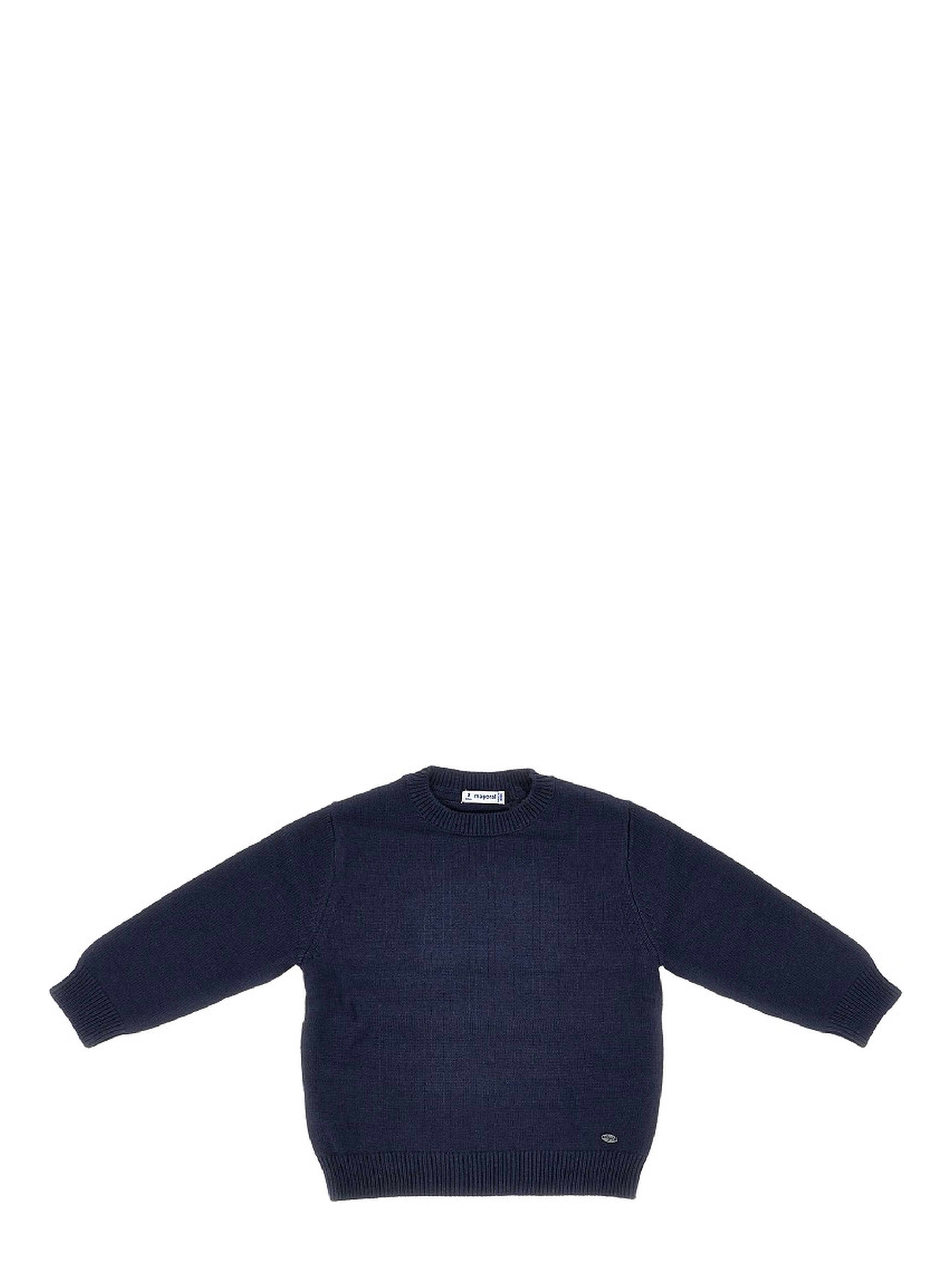 Cotton and wool-blend knitted sweater