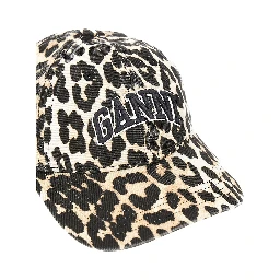 Leopard-print organic cotton baseball hat