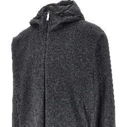 Wool Touch Laminar bluson jacket