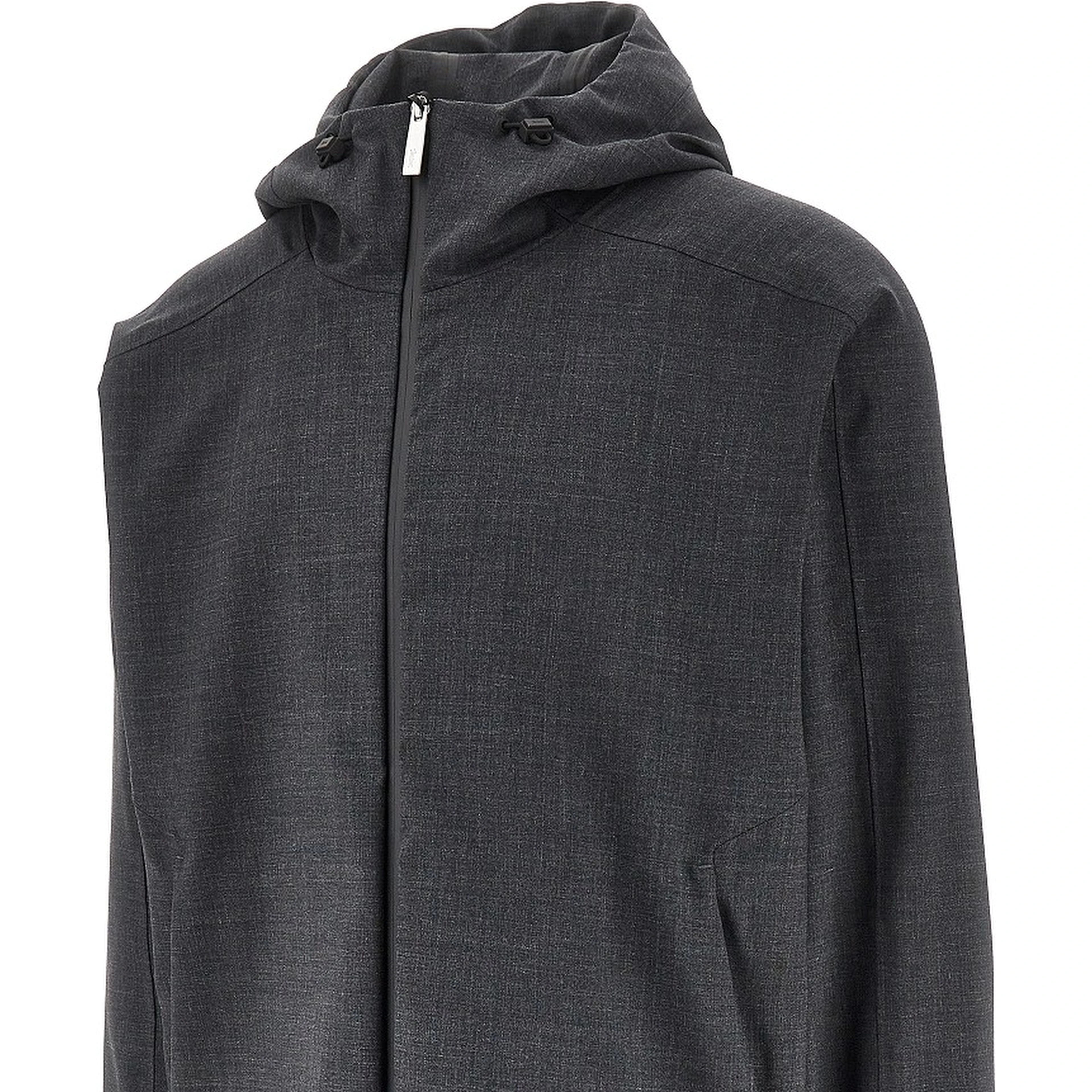 Wool Touch Laminar bluson jacket