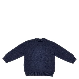 Cotton and wool-blend knitted sweater