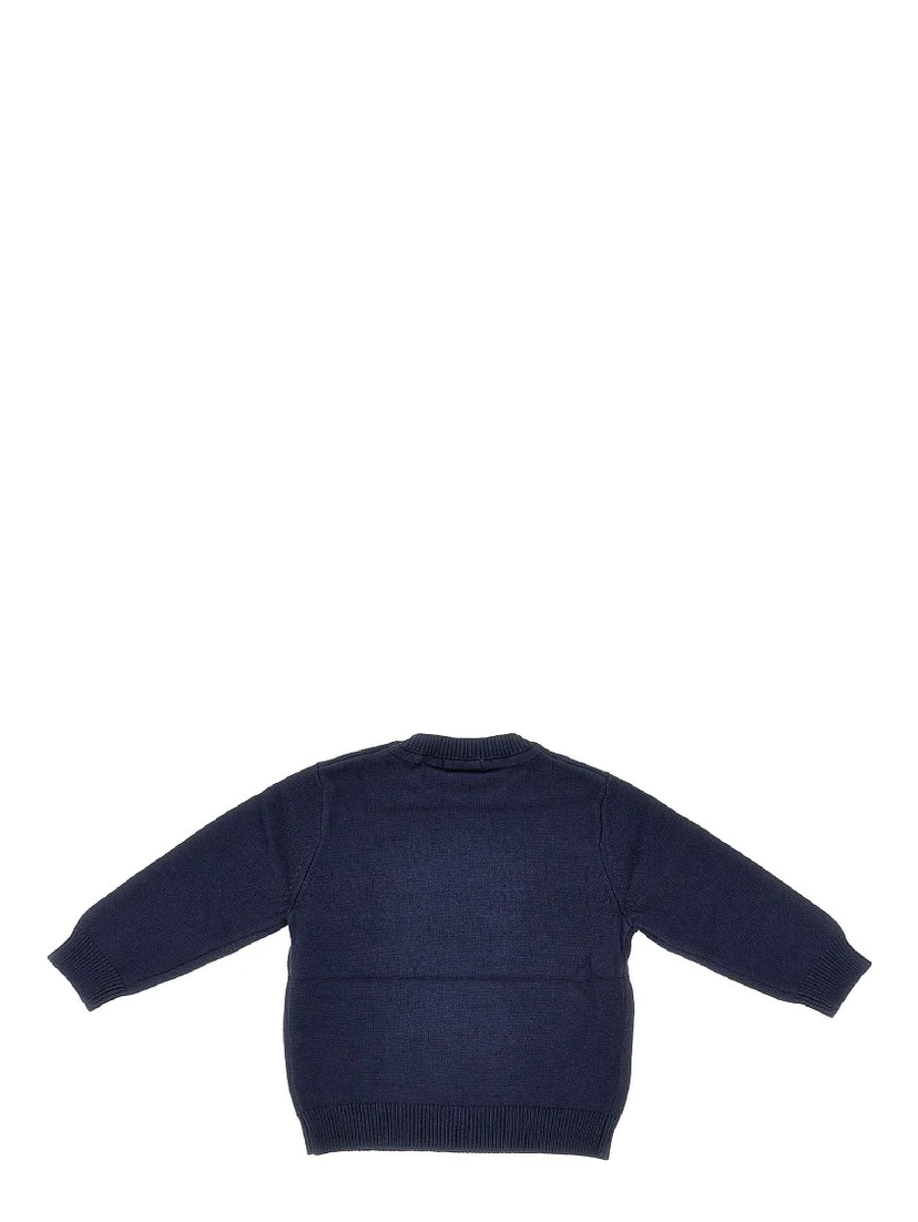 Cotton and wool-blend knitted sweater