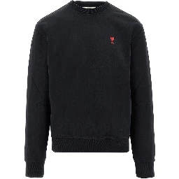 Ami de Coeur embroidery crewneck sweatshirt
