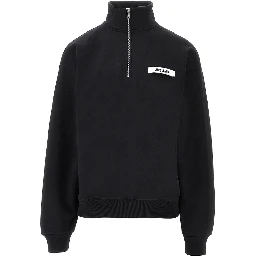 'Gros Grain' half-zip sweatshirt