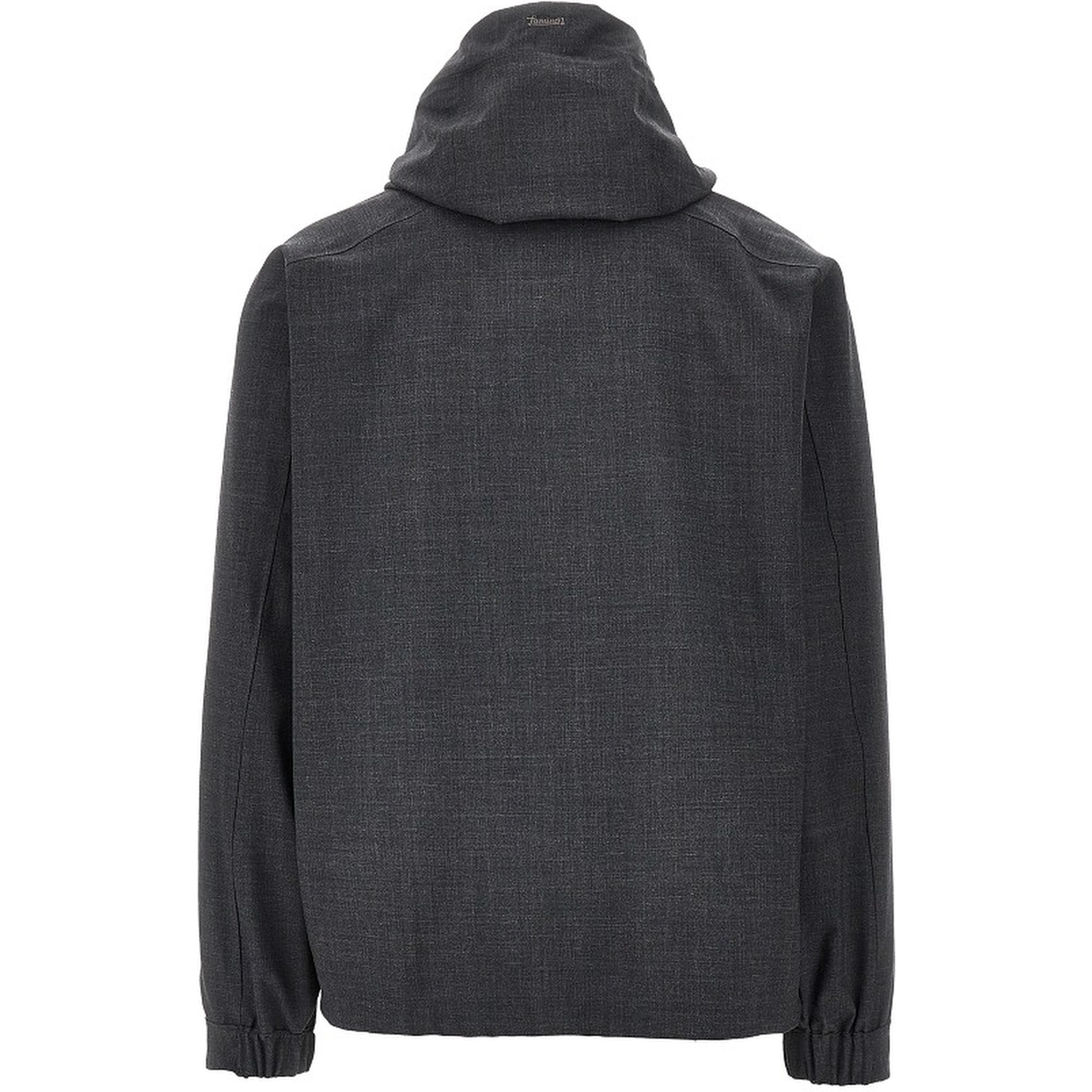 Wool Touch Laminar bluson jacket