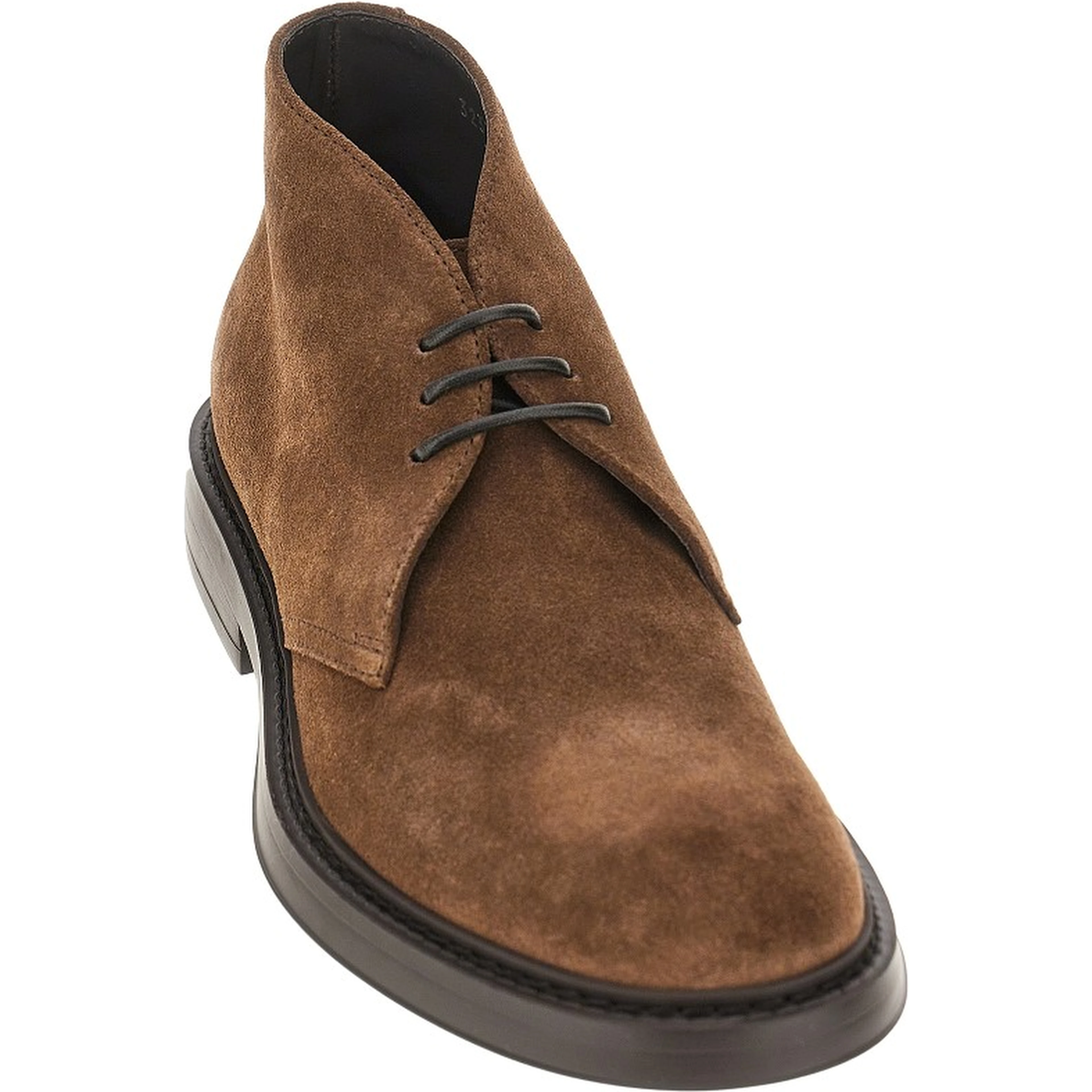 Suede leather laced shoes