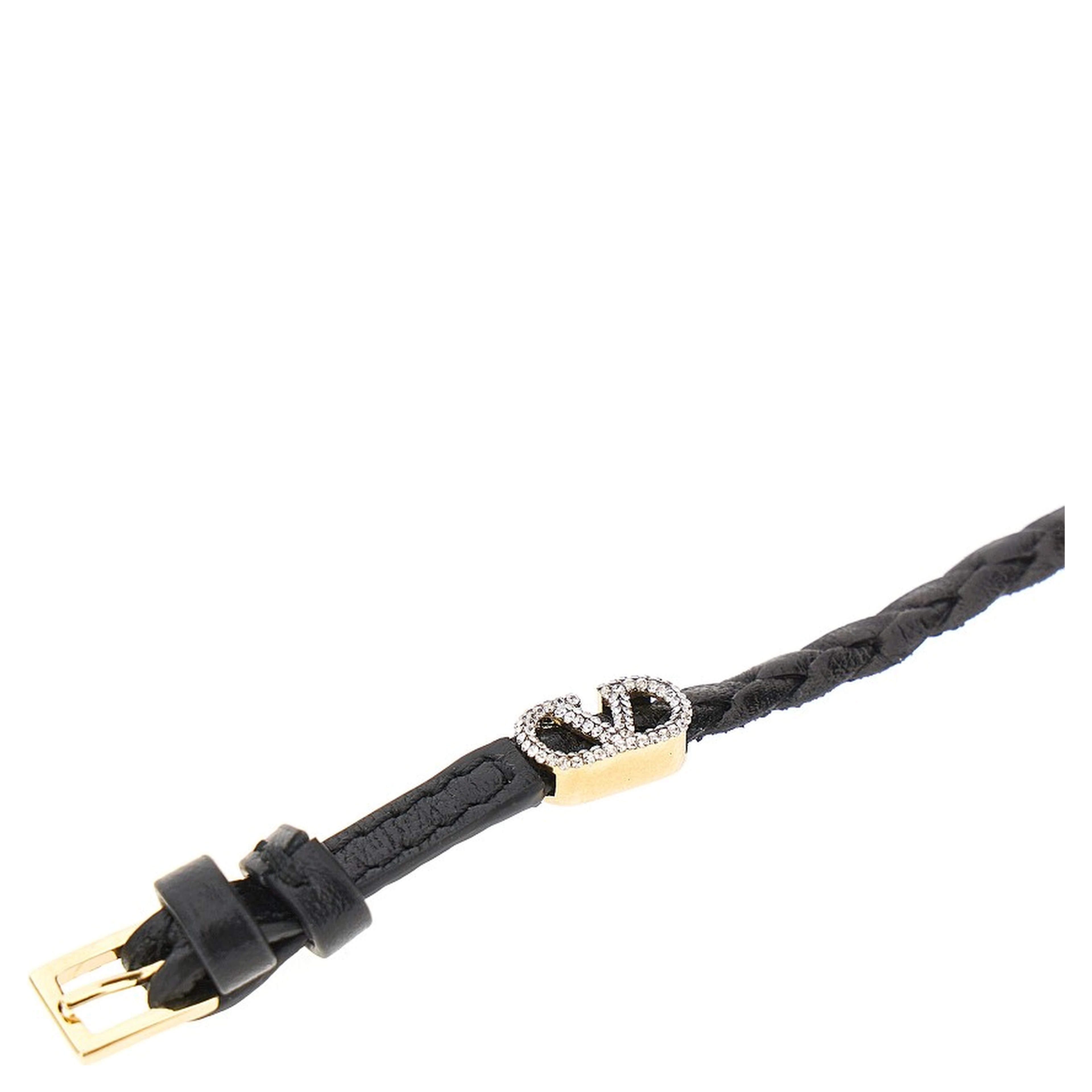 'VLogo Signature' leather bracelet